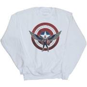 Sweat-shirt Marvel Falcon And The Winter Soldier Captain America Shiel...