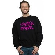 Sweat-shirt Marvel Captain Spray Text