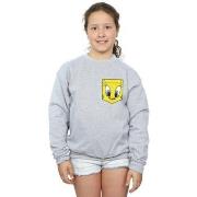 Sweat-shirt enfant Dessins Animés Tweety Pie Face Faux Pocket