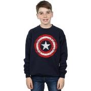 Sweat-shirt enfant Marvel Avengers Captain America Scratched Shield