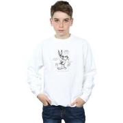 Sweat-shirt enfant Dessins Animés Bugs Bunny Drawing Instruction