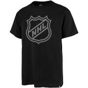 T-shirt '47 Brand 47 NHL TEE CURRENT SHIELD PRINT ECHO JET BLACK BLACK