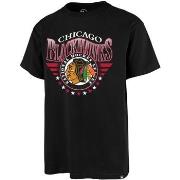 T-shirt '47 Brand 47 TEE NHL CHICAGO BLACKHAWKS ECHO JET BLACK