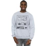 Sweat-shirt Disney Cars Jackson Storm Blueprint