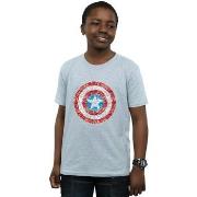 T-shirt enfant Marvel Captain America Pixelated Shield