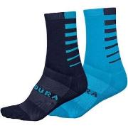 Chaussettes de sports Endura Pack 2 Calcetines Stripe Coolmax