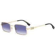 Lunettes de soleil Dsquared D2 0104/S Lunettes de soleil, Or/Bleu, 52 ...