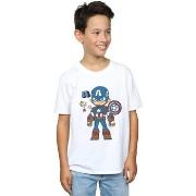 T-shirt enfant Marvel Captain America Sketch