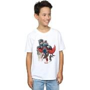 T-shirt enfant Marvel Captain America Falcon Evolution