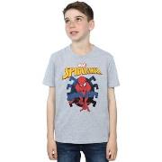T-shirt enfant Marvel Spider-Man Web Shooting Emblem Logo