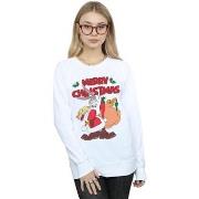 Sweat-shirt Dessins Animés Santa Bugs Bunny