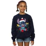 Sweat-shirt enfant Disney Lilo And Stitch Christmas Lights