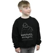 Sweat-shirt enfant Marvel Black Panther Single Line