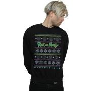 Sweat-shirt Rick And Morty Christmas Faces