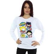 Sweat-shirt Dc Comics Chibi Super Friends Dance