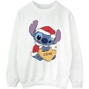 Sweat-shirt Disney Lilo And Stitch Christmas Love Biscuit