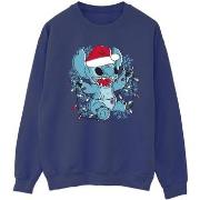 Sweat-shirt Disney Lilo And Stitch Christmas Lights Sketch