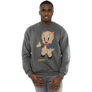 Sweat-shirt Dessins Animés Porky Pig Distressed