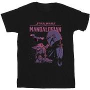 T-shirt enfant Disney The Mandalorian Hello Friend