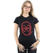 T-shirt Marvel Deadpool Neon Head