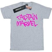 T-shirt Marvel Captain Spray Text