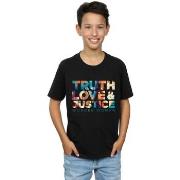 T-shirt enfant Dc Comics 84 Truth Love Justice