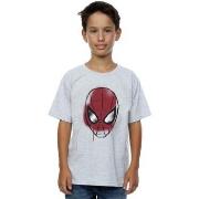 T-shirt enfant Marvel Spider-Man Face Sketch