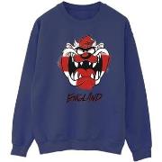 Sweat-shirt Dessins Animés Taz England Face