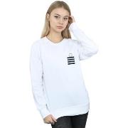 Sweat-shirt Dessins Animés Tweety Pie Striped Faux Pocket