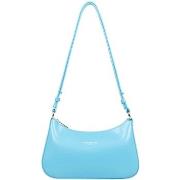 Sac a main LANCASTER Sac porte epaule en cuir Ref 54232 Bleu