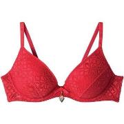 Rembourrés Pomm'poire Soutien-gorge ampliforme coque moulée rouge Absi...