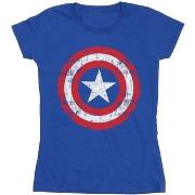 T-shirt Marvel Avengers Captain America Scratched Shield