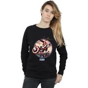 Sweat-shirt Marvel Captain America And Falcon In Battle