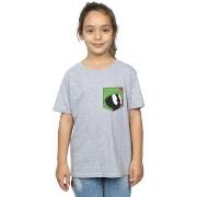 T-shirt enfant Dessins Animés Marvin The Martian Face Faux Pocket