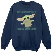 Sweat-shirt enfant Disney The Mandalorian Does Not Listen