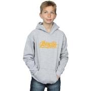 Sweat-shirt enfant Marvel Avengers Infinity War Orange Logo