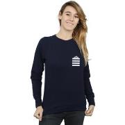 Sweat-shirt Dessins Animés Taz Stripes Faux Pocket