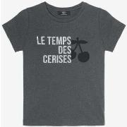 T-shirt enfant Le Temps des Cerises T-shirt nastiagi gris imprimé