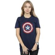 T-shirt Marvel Captain America Civil War Distressed Shield