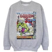 Sweat-shirt enfant Marvel Spider-Man VS Hulk Cover