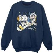 Sweat-shirt enfant Disney Goofy Reading In Space
