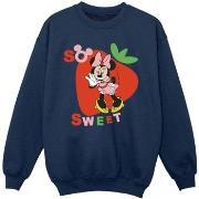 Sweat-shirt enfant Disney Minnie Mouse So Sweet Strawberry
