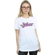 T-shirt Dc Comics The Joker Crackle Logo