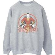 Sweat-shirt Dc Comics Shazam Retro Circle Distressed