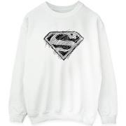 Sweat-shirt Dc Comics Superman Logo Sketch