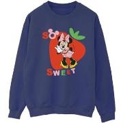 Sweat-shirt Disney Minnie Mouse So Sweet Strawberry