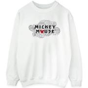 Sweat-shirt Disney Mickey Mouse Swirl Logo