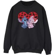 Sweat-shirt Disney Lilo Stitch Hearts