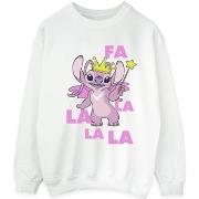 Sweat-shirt Disney Lilo Stitch Angel Fa La La