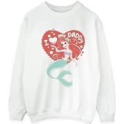 Sweat-shirt Disney The Little Mermaid Love Daddy